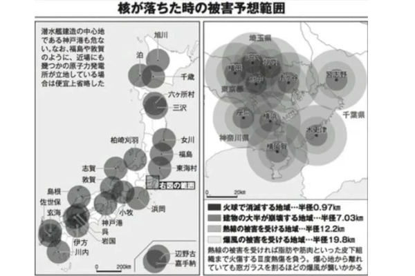 ロシア核を日本に落とす場所はどこ