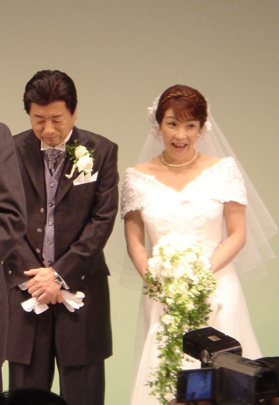 高市氏と山本氏の結婚披露宴